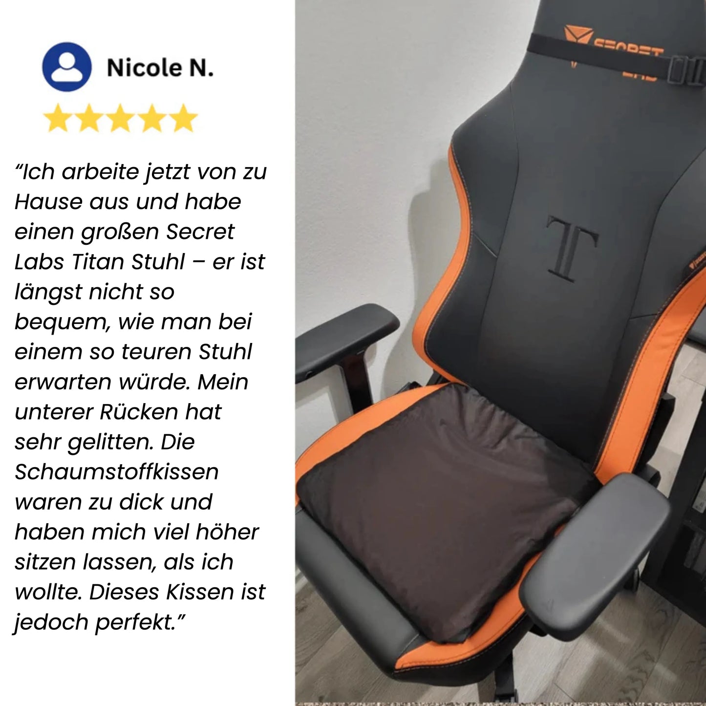 ErgoHeal – Gelkissen für schmerzfreies Sitzen