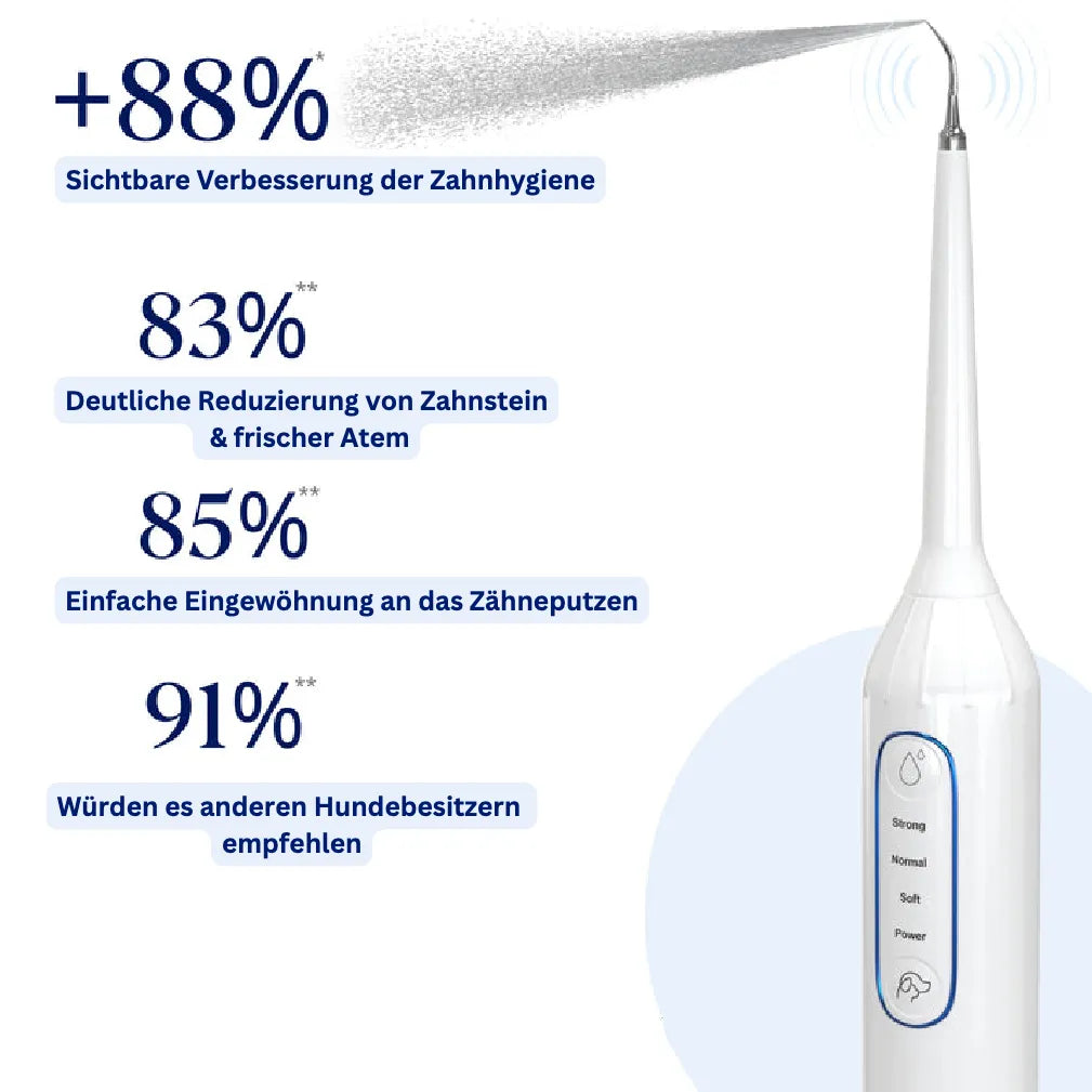 Silent Sonic - Leiser Ultraschall Plaque- & Zahnsteinentferner für Hunde
