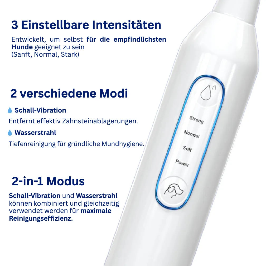 Silent Sonic - Leiser Ultraschall Plaque- & Zahnsteinentferner für Hunde