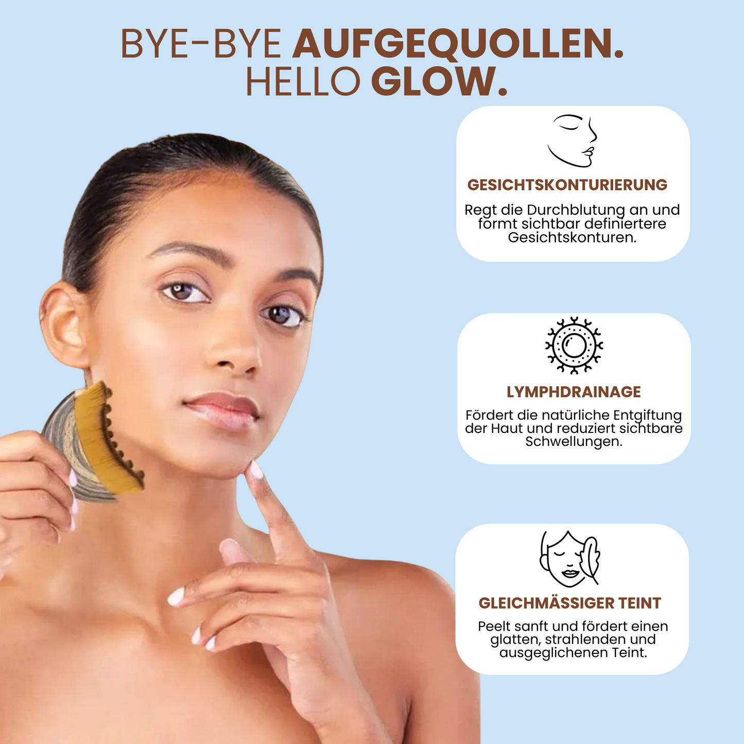 Lymphéa Face Brush – Sanft entstaut. Sichtbar definiert.