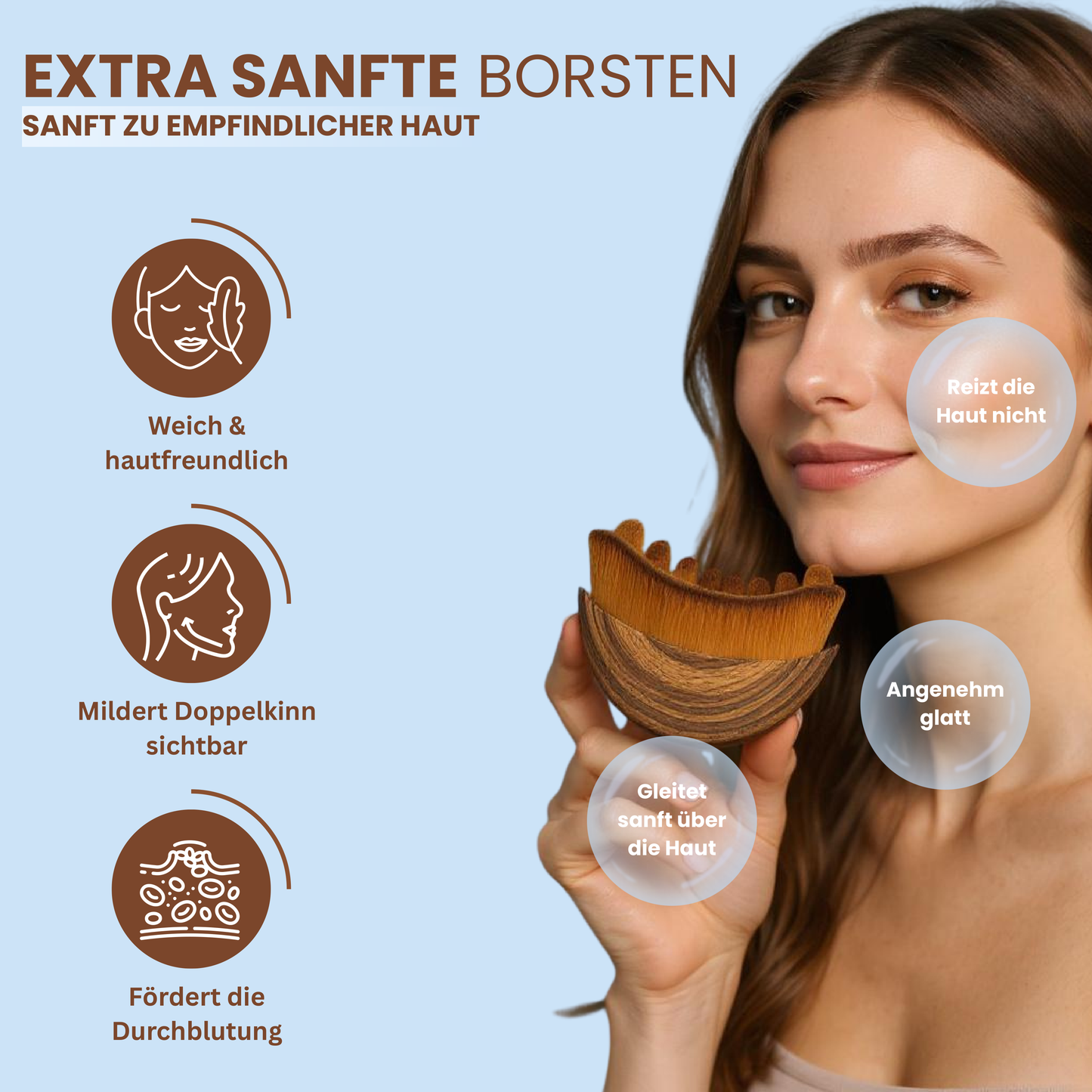 Lymphéa Face Brush – Sanft entstaut. Sichtbar definiert.