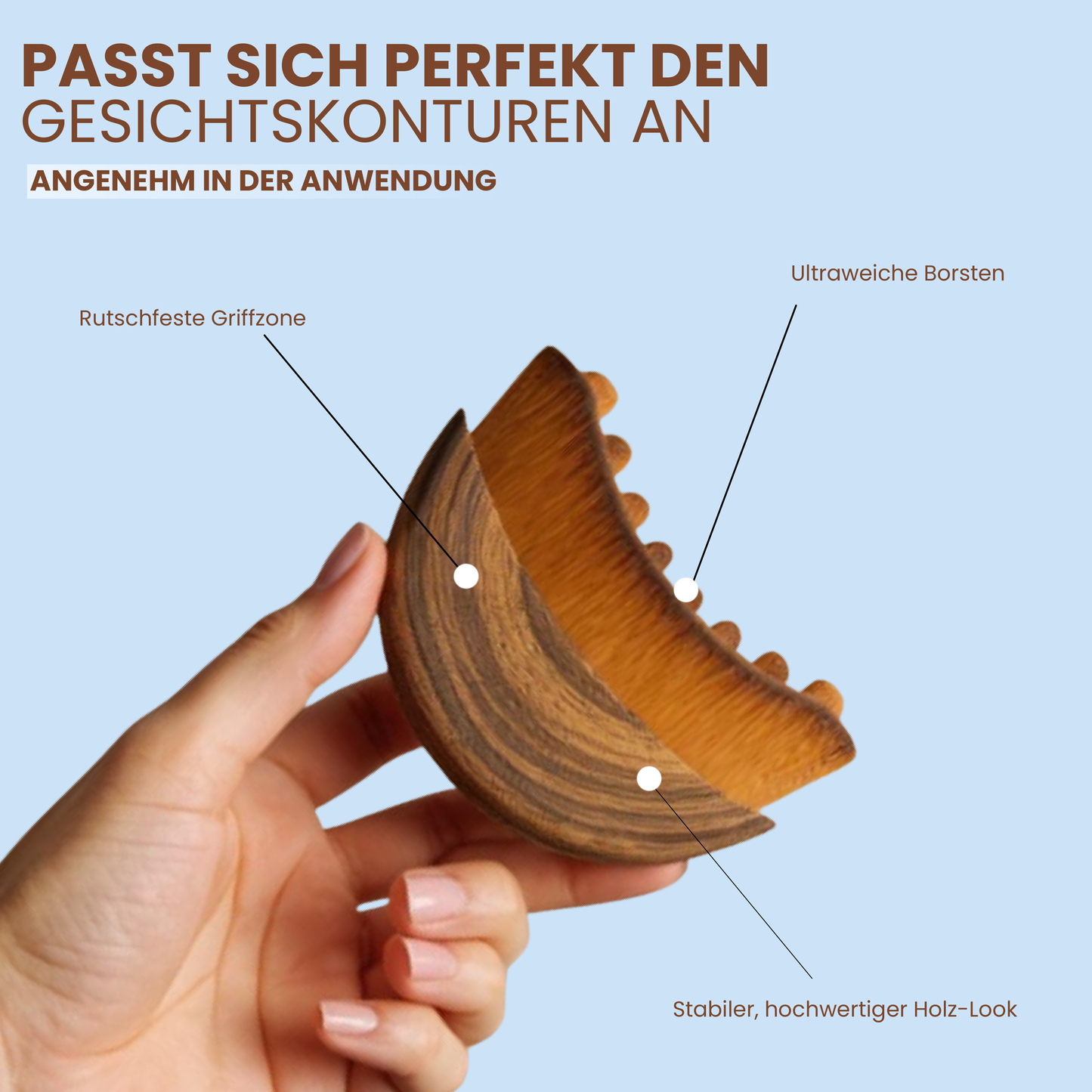 Lymphéa Face Brush – Sanft entstaut. Sichtbar definiert.